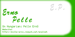 erno pelle business card