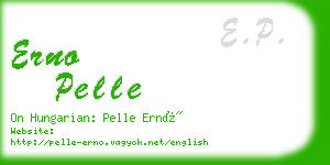 erno pelle business card